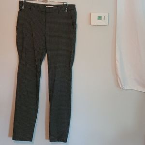 Elastic Waist, Windowpane Dress Pants